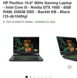 hp pavilion gaming laptop