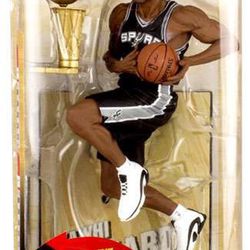 McFarlane 2014-2015 NBA Sportspicks San Antonio Spurs Kawhi Leopard Action Figure. Series #26, Black Uniform. 