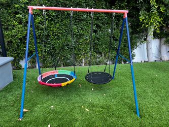 Kids swing set outdoor playground toy