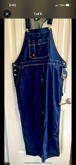 NWT Dickies Women's Relaxed Fit Straight Leg Bib Overalls Size Large