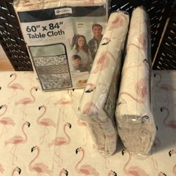 Pink Flamingo Tablecloth 60”x 84”