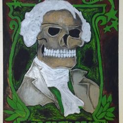 "Liberty Or Death" 2' X 3' Wall Art By Local Artist 