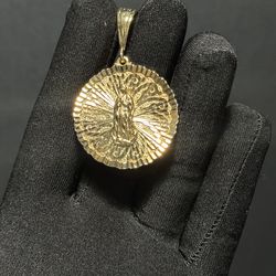 14K Gold filled Virgin Mary Pendant