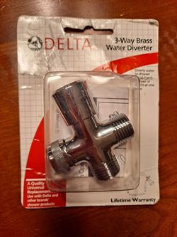 Delta 3 Way Brass Water Diverter