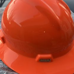 MSA Full Brim Hard Hat (Orange)