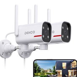 DEKCO 2 Pack Outdoor Security Camera