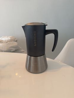 Grosche Milano Stovetop Espresso Maker (Moka Pot) – Black