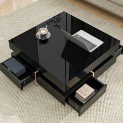 Brand New Modern Black Glossy Center Table