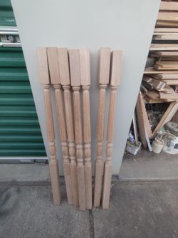 Wooden post for kitchen cabinets