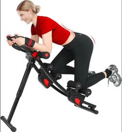 Adjustable Ab Workout Machine with LCD Monitor – Open Box