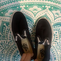 Black Slip On Vans  (check description for size)