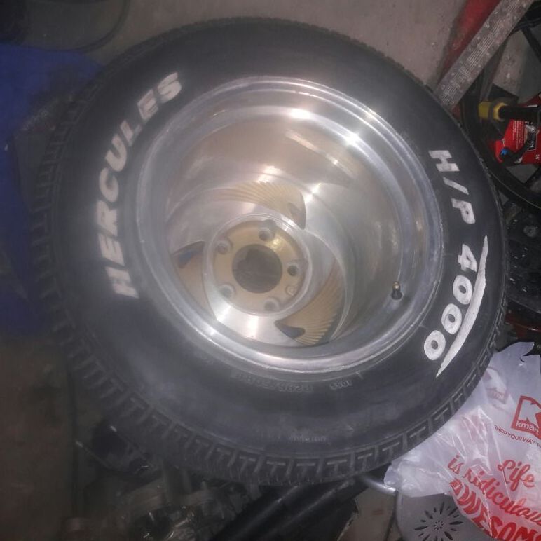 Prime Deep dish classic Chevy rims set (4) 15x12.5x15
