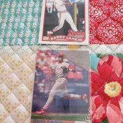 Barry Larkin Cincinnati Reds Baseball Cards Lot 