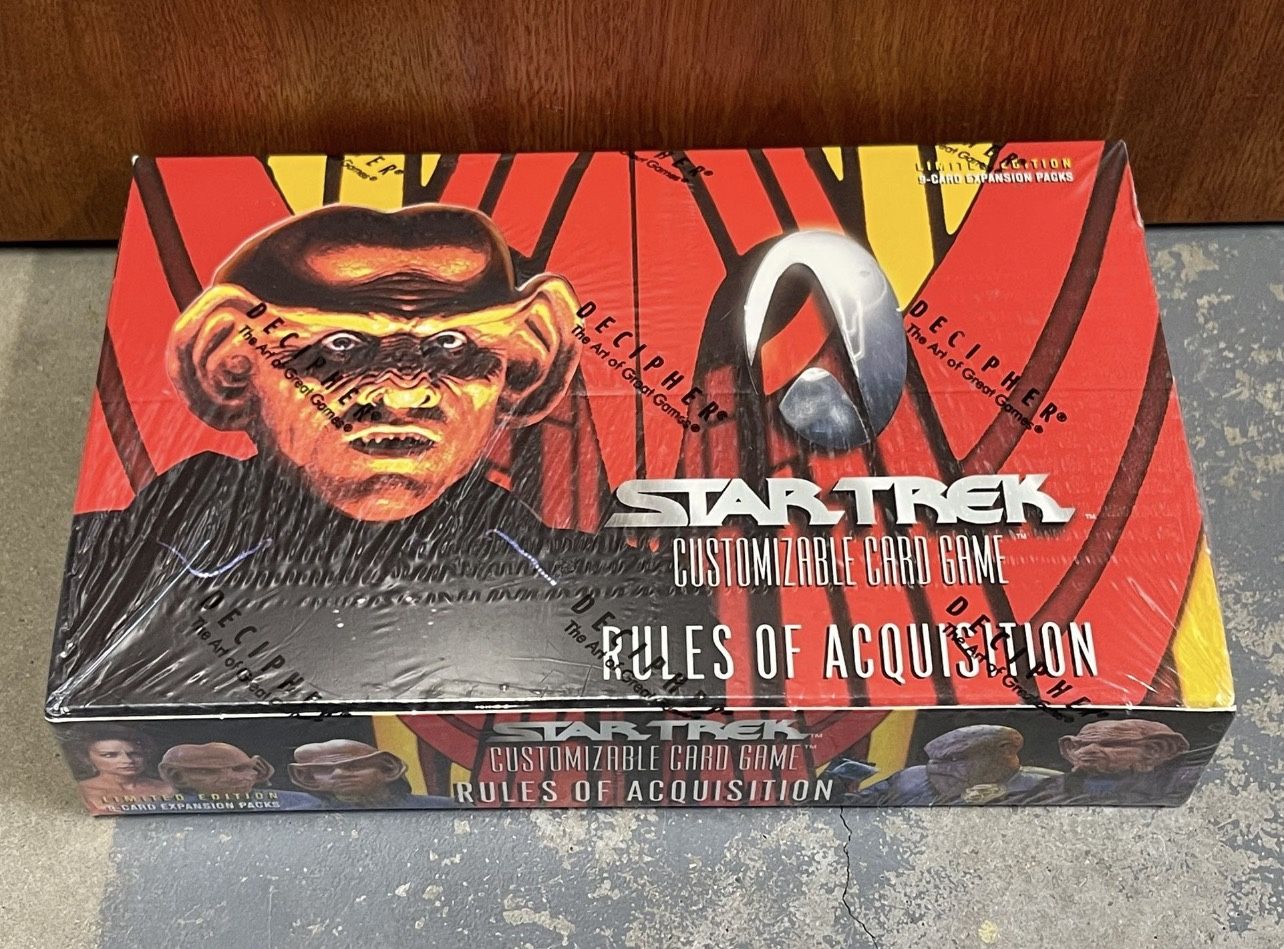 Star Trek CCG Rules Of Acquisition Sealed Booster Box is available for purchase on au PAY Market - Imported Goods Online Store Co.Ltd. | au PAY Market - Online Shopping Site Star Trek CCG Rules Of Acquisition Sealed Booster Box is available for purchase on au PAY Market - Imported Goods Online Store Co.Ltd. | au PAY Market - Online Shopping Site