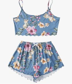 Floral 2 Piece pjs Size L