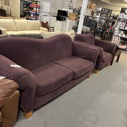 Purple Swirl Couch (in Store) 