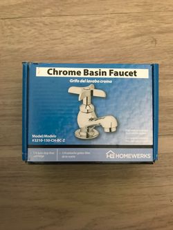 Homewerks single handle, single hole low arc bathroom faucet