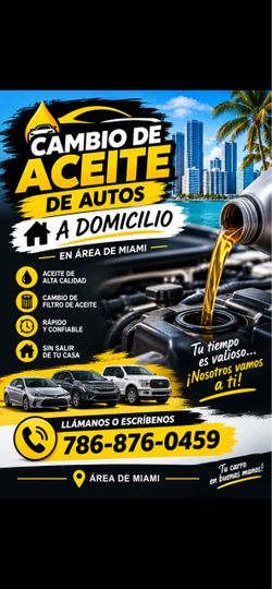Cambio de aceite a domicilio