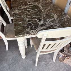 Dining Table With 3 Chairs And Bench