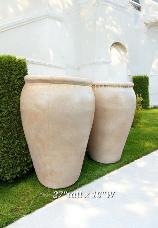 Clay Pots 🪴Macetas De Barro, 27"tall $85 Each. 