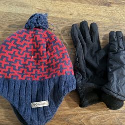 Kids Gloves And Hat 