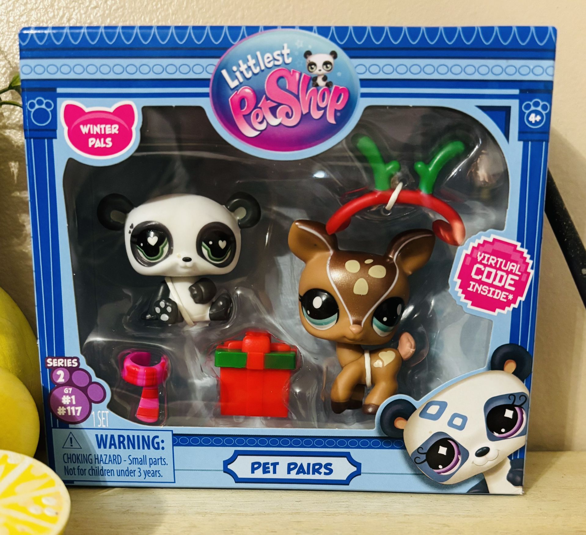 NEW Littlest Pet Shop Pet Pairs Panda & Deer