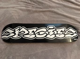 black skateboard deck