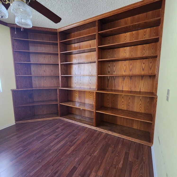 Oak Veneer Shelving Unit for Sale in Menifee, CA OfferUp