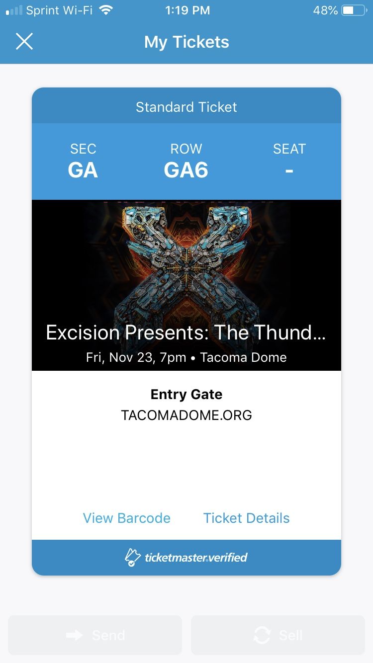Excision ticket