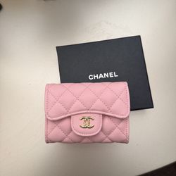 New Pink/gold  Compact Wallet