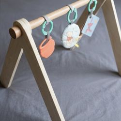 Disney Winnie the Pooh Wooden Baby Play Gym - Like New!