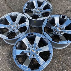 22” CHROME GMC SIERRA YUKON DENALI WHEELS RIMS SET CHEVROLET CHEVY SILVERADO SUBURBAN WE FINANCE NEW