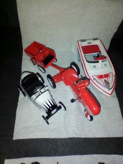 Pedal Cars and trains ornaments
