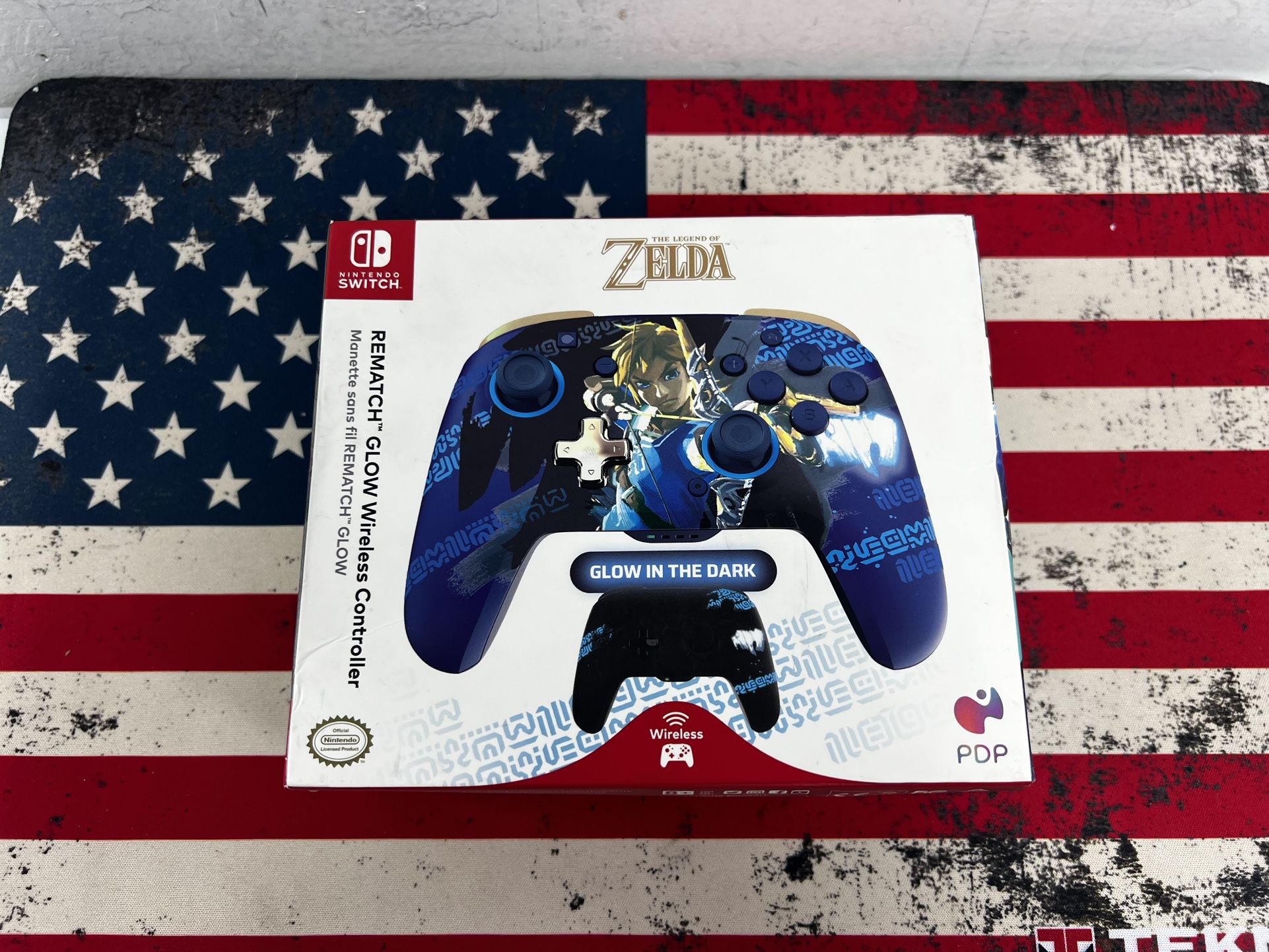 Nintendo Switch PDP Zelda Rematch Glow Wireless Controller