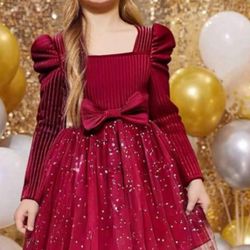Dress for Girls 6-7 Years Christmas