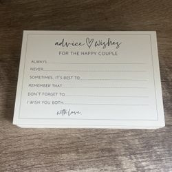 Advice And Wishes Cards 