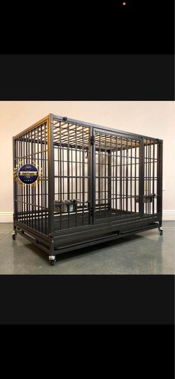 Dog pet cage Kennel size 48” xl with grid and tray