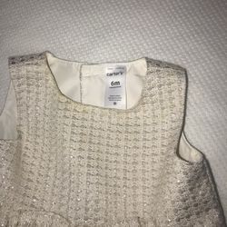 6m Carter’s Gold/White Dress