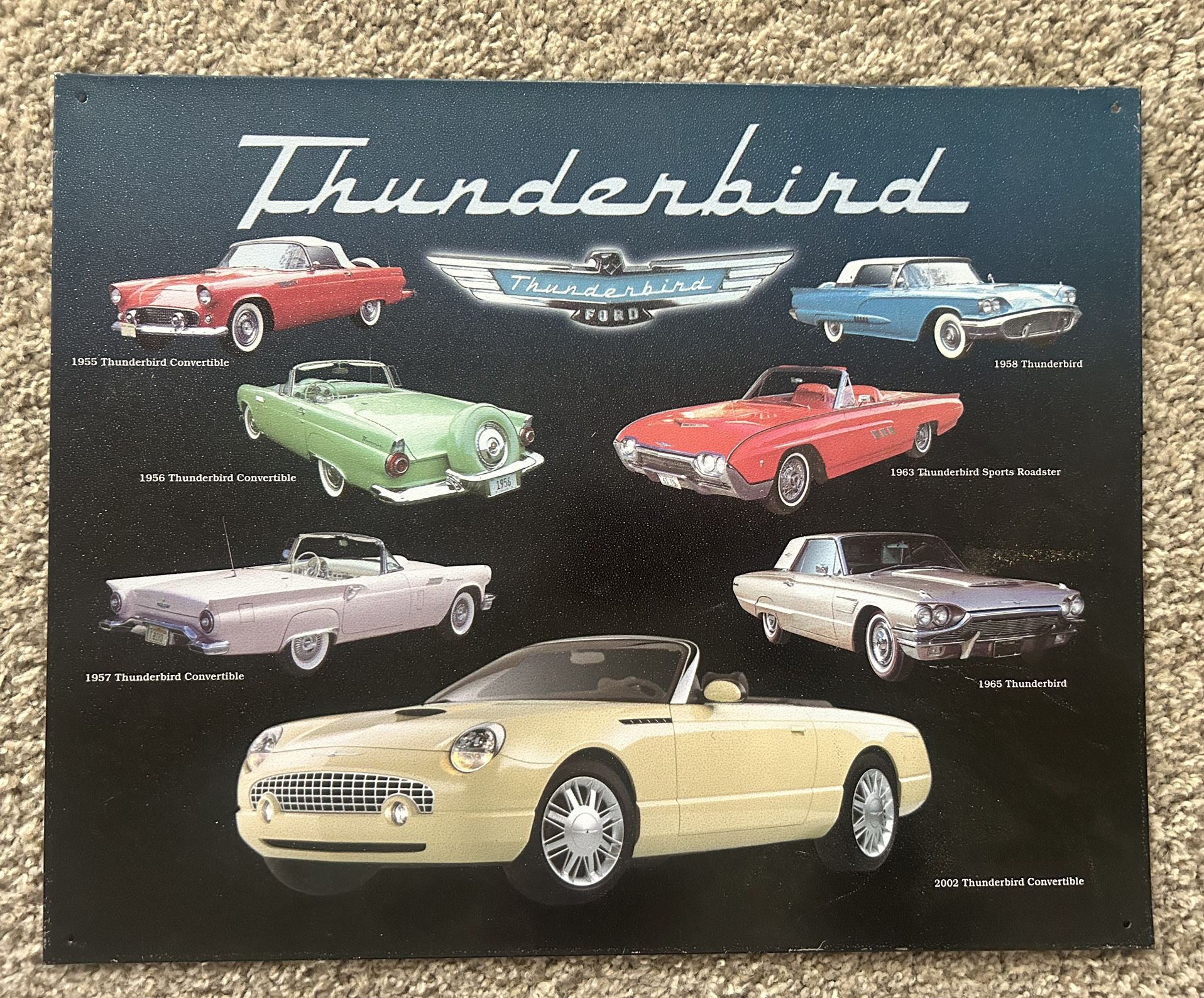 Thunderbird Metal Sign