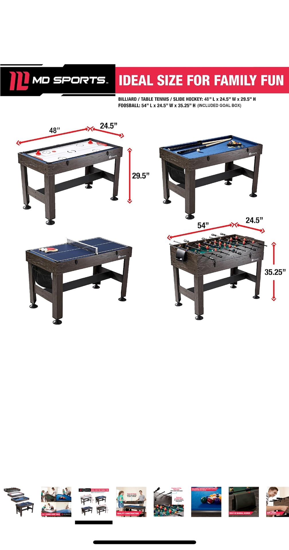 Multi Game Table