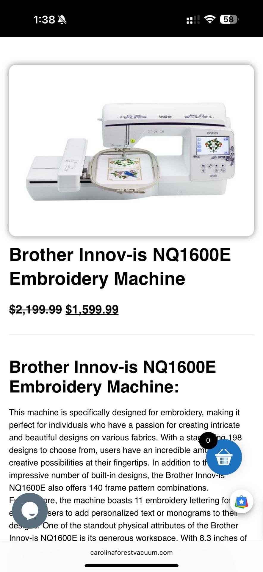 Embroidery machine