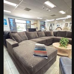 (Any Color) Brand new super comfy chenille xl sectional set