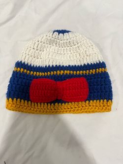 Handmade Donald Duck toddler beanie