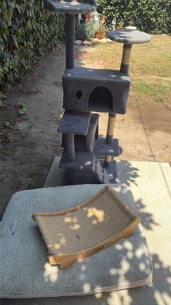 Free Cat Tower, Bed and Scratch Pad