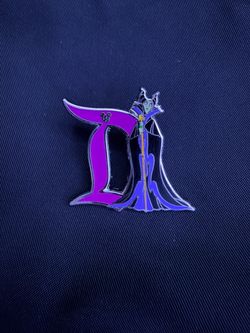 Hidden Mickey Disneyland Maleficent D pin