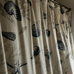 Cloth Shower Curtain Liner And Balance