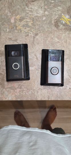 Ring Video Doorbell – Lot of 2 with solar chargers