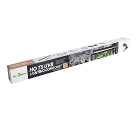 REPTI ZOO T5 HO UVB Lighting Combo Kit, Terrarium Hood Comes with Desert 10.0 UVB T5 Lamp (39W)