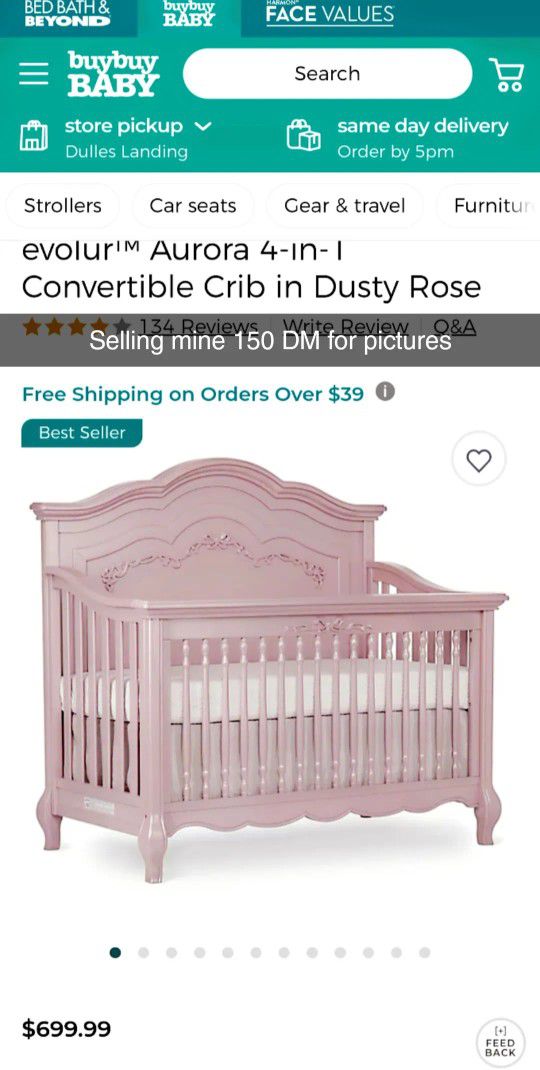 Pink Crib 