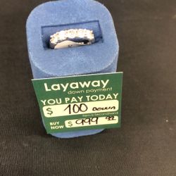 Platinum Cluster Ring